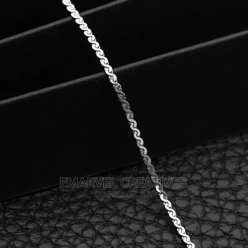 Popular Titanium Flat S Necklace