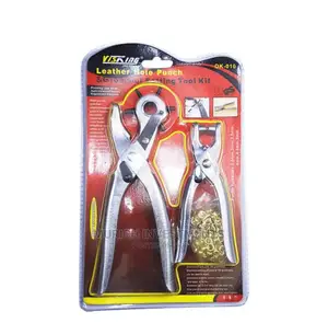 Leather Hole Punch Grommet Setting Tool Kit Eyelets Pliers