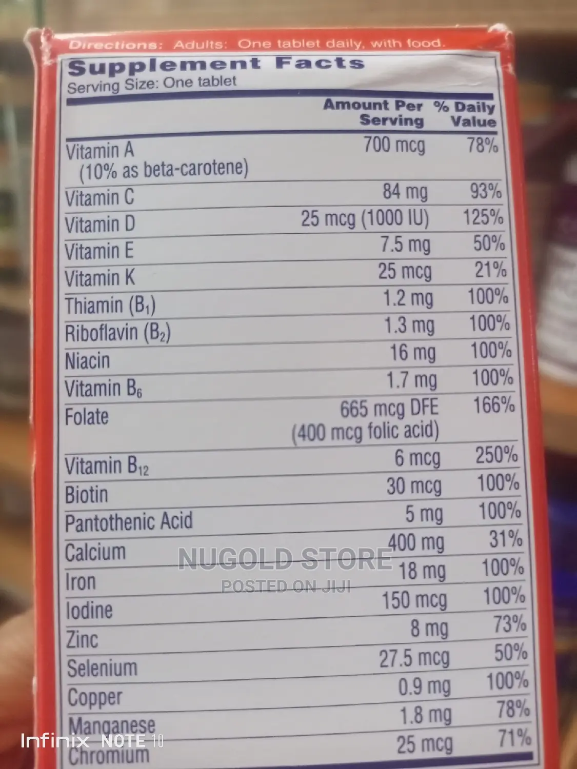 One a Day Women's Complete Multivitamin * 100 Tablets