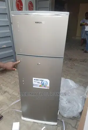 Brand New BRUHM 200L Double Door Fridge/External/Silver Colo
