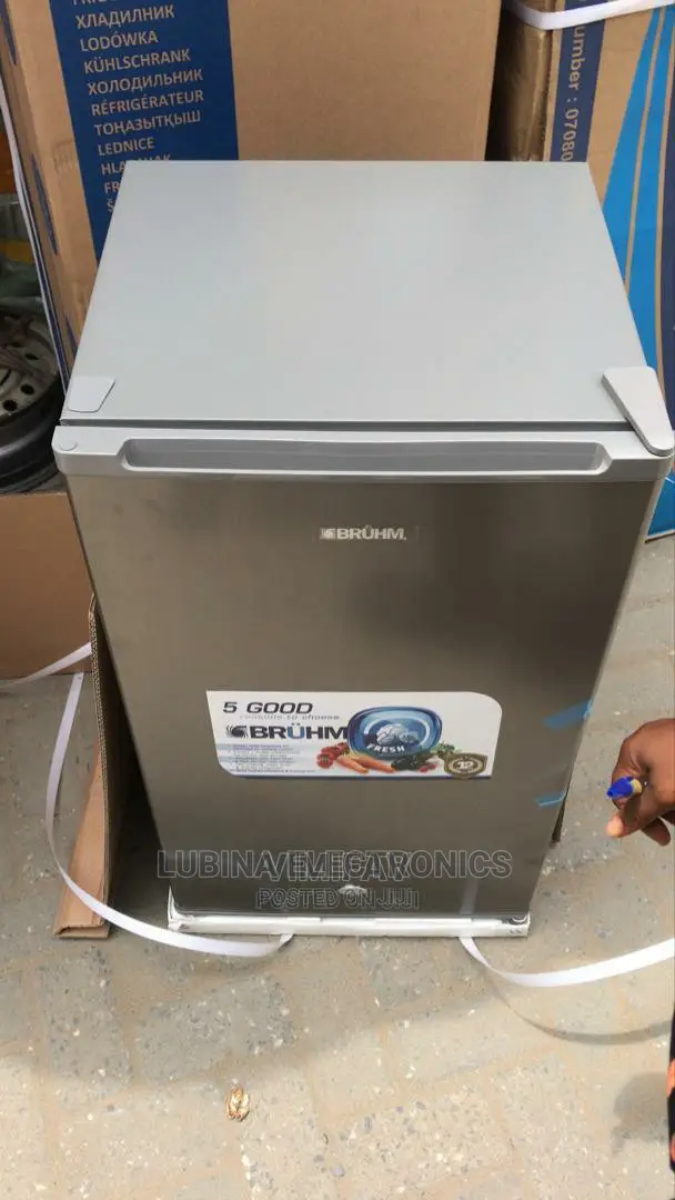 Brand New BRUHM Table Top Refrigerator/Extenal/Silver Colour
