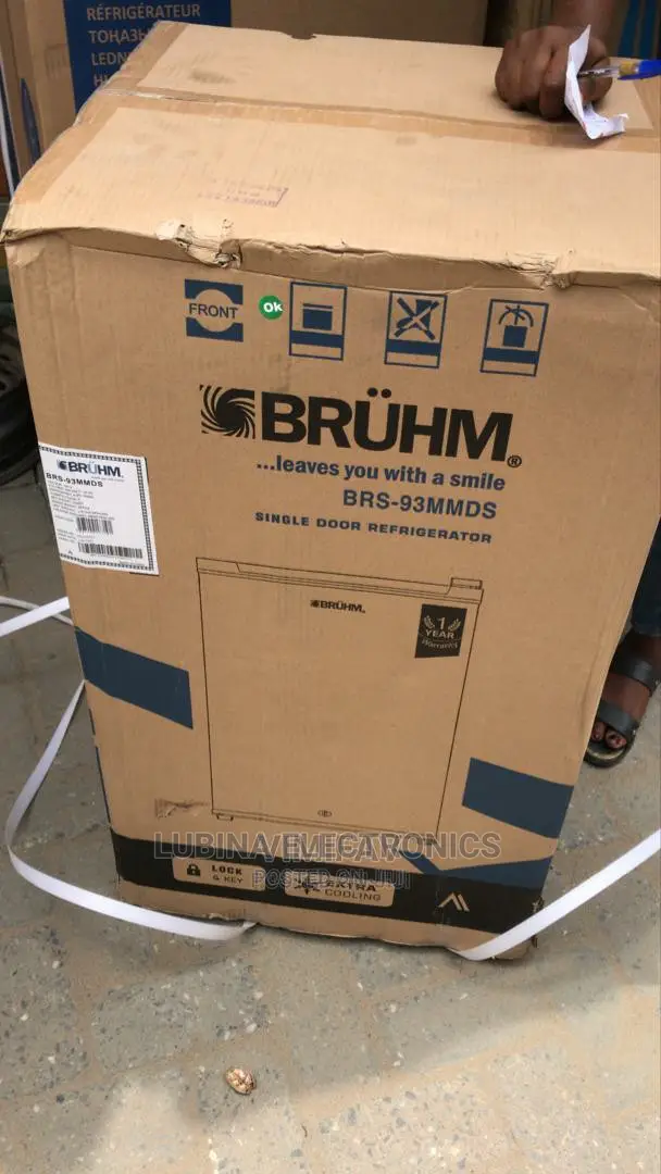 Brand New BRUHM Table Top Refrigerator/Extenal/Silver Colour