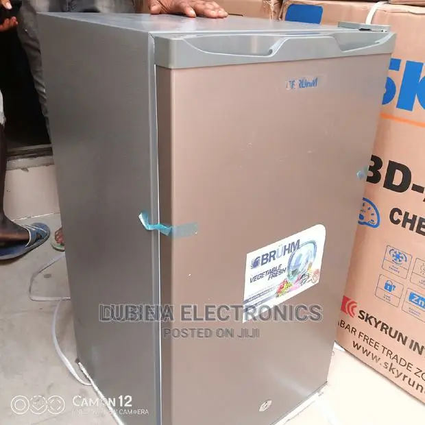 Brand New BRUHM Table Top Refrigerator/External/Silver Color