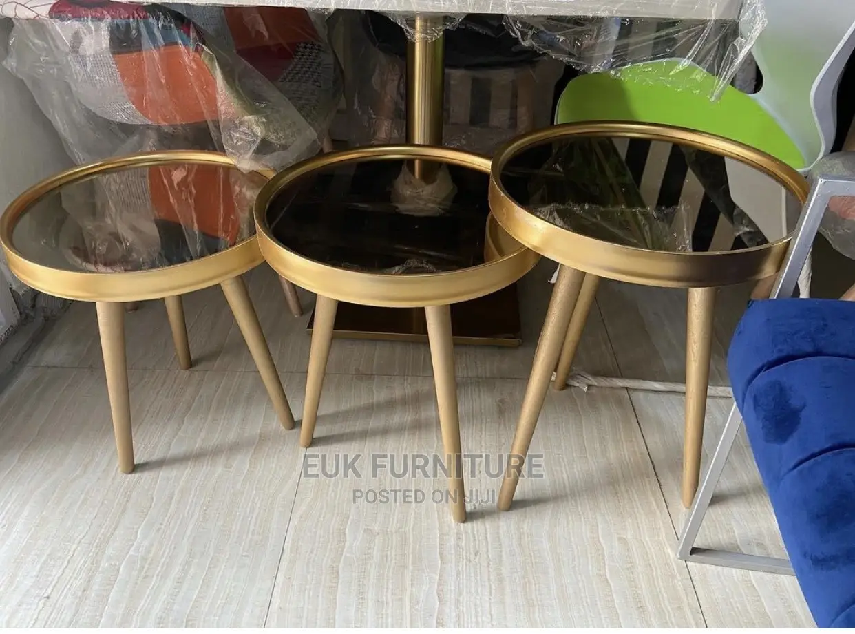 Classy 3 in 1 Gold Stool