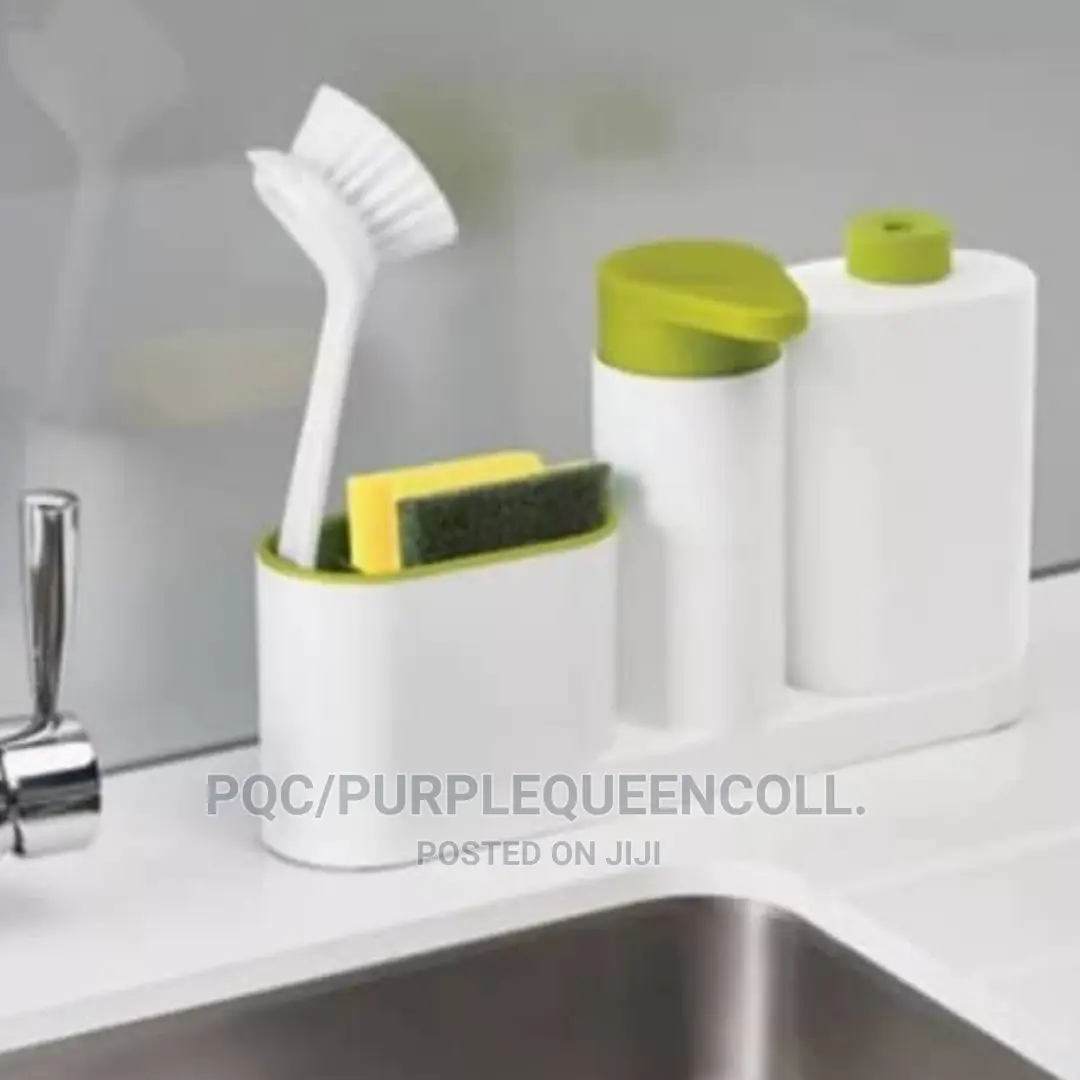 Kitchen Sink Caddy With Soap Dispenser