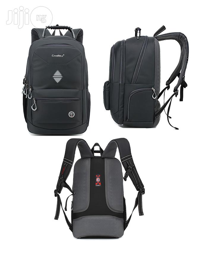 Coolbell 18.4 Inches Waterproof USB Laptop Backpack Blckgrey