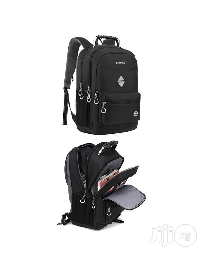 Coolbell 18.4 Inches Waterproof USB Laptop Backpack Blckgrey