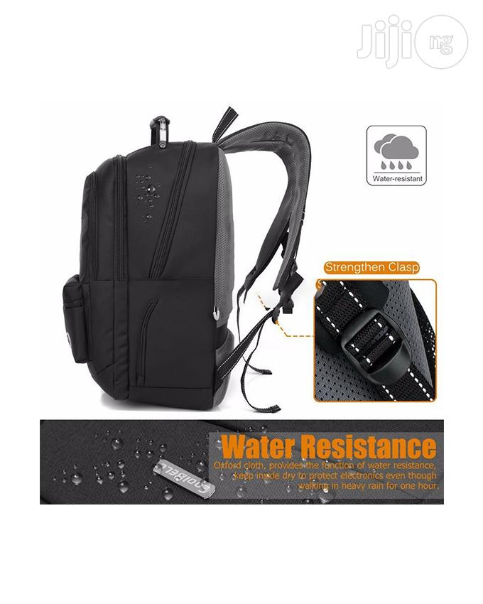 Coolbell 18.4 Inches Waterproof USB Laptop Backpack Blckgrey