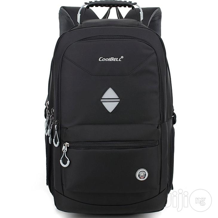 Coolbell 18.4 Inches Waterproof USB Laptop Backpack Blckgrey