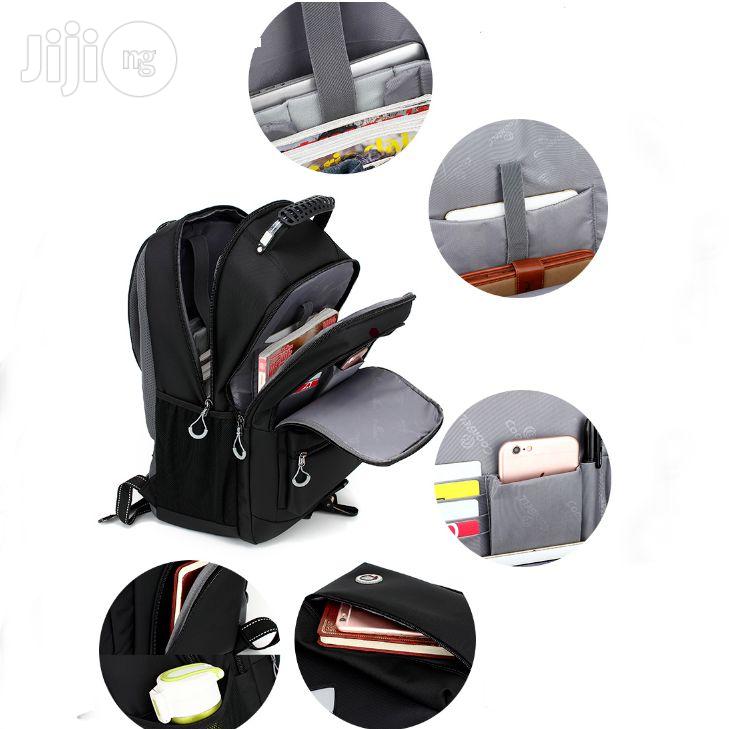 Coolbell 18.4 Inches Waterproof USB Laptop Backpack Blckgrey