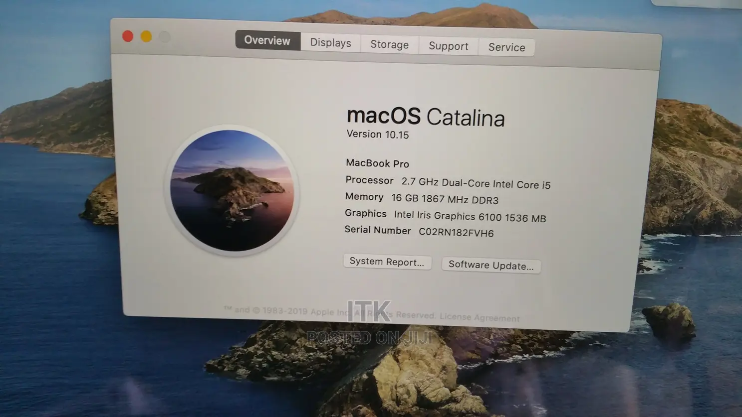 Laptop Apple MacBook Pro 16GB Intel Core I5 SSD 256GB