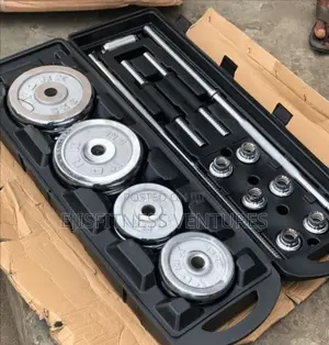 50kg Adjustable Dumbell And Barbell With Case