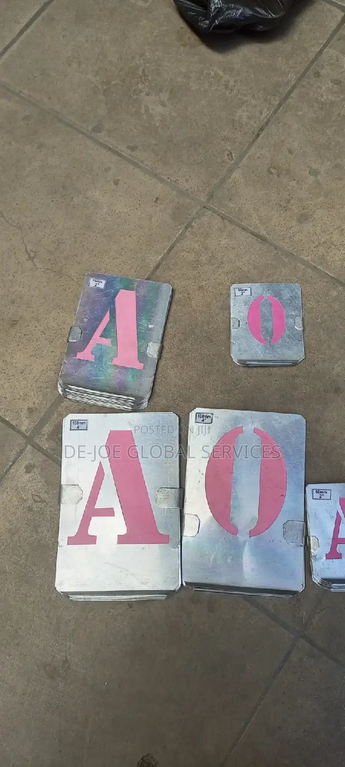 Stensil Set Alphabets and Numbers