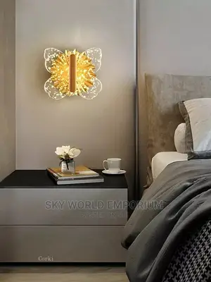Crystal Butterfly Wall Light