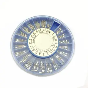 Screw Post Root Canal Pins Gold Plated/ Stainless Steel Dl