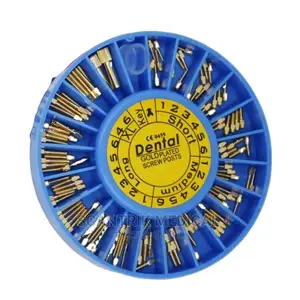 Dental Screw Post With Golden Plated/Dental Metal Post/Nordi