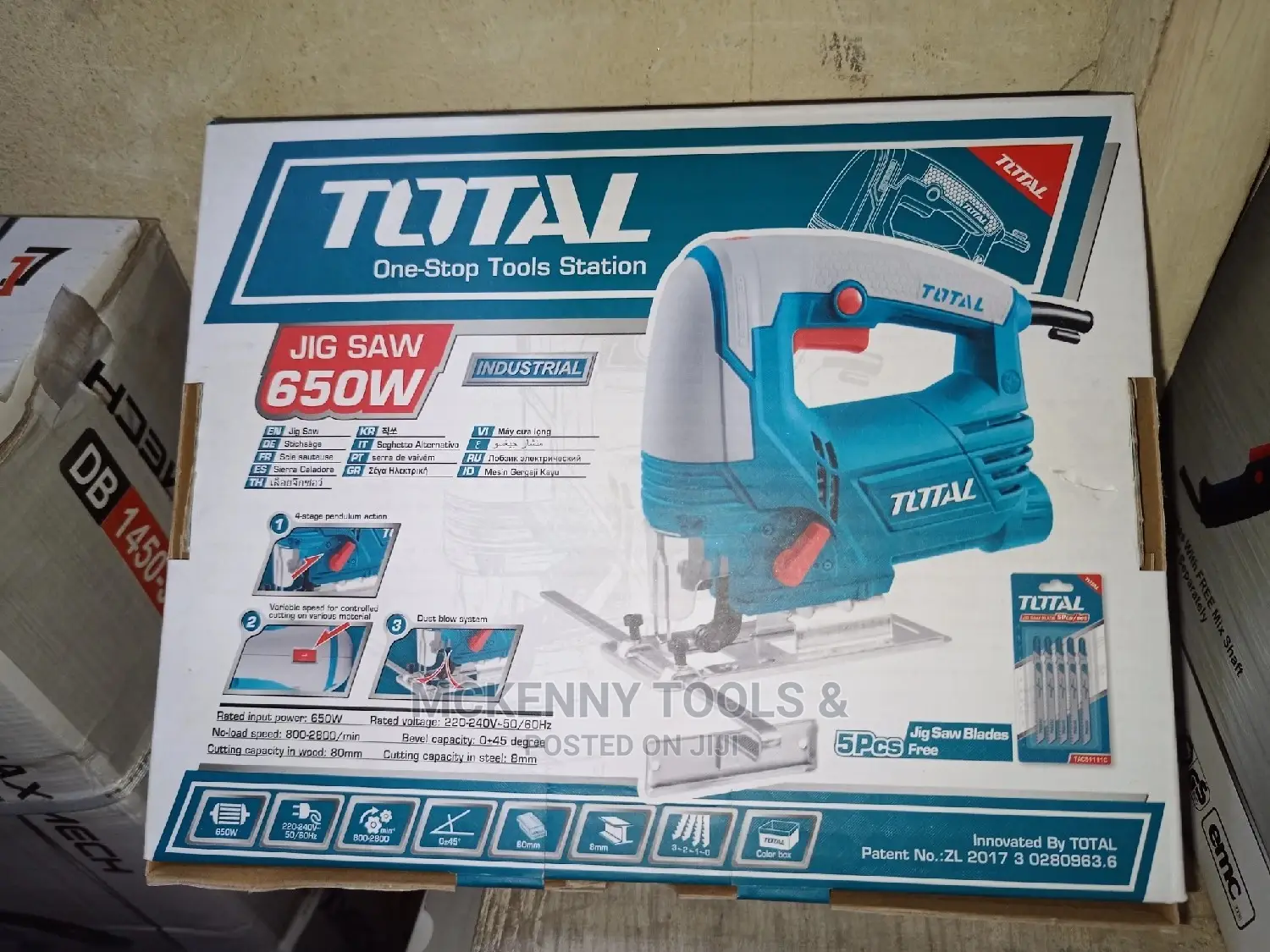 Total Tools Corded Jig Saw 650w