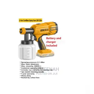 Ingco Cordless/Battery Operated Paint Sprayer