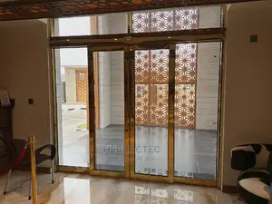 P-H Automatic Sensor Sliding Gold Door