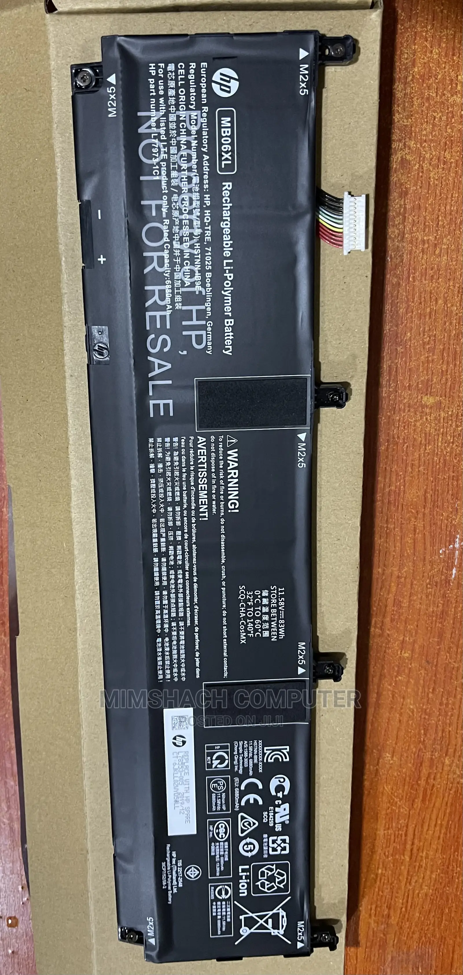 Hp Zbook Studio G7 2J3H8PA Battery MB06XL