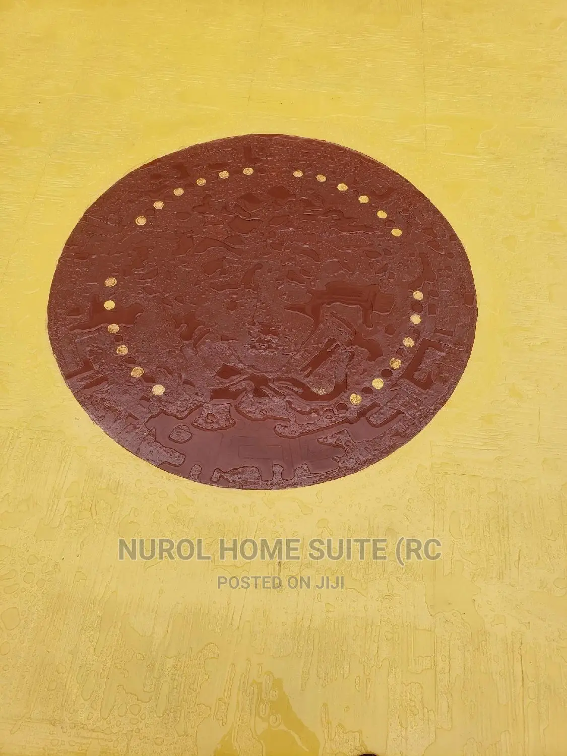 (Wooden Plank Pattern With Versace Head)