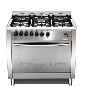 5 Burner Semi Professional Cooker Shiny Inox PRG96G2G