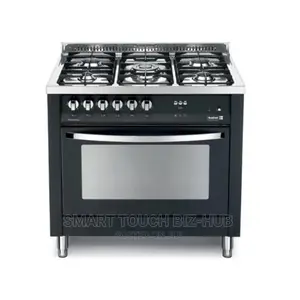 5 Burner Semi Professional Cooker 90*60 Pearl Black PNG96G2G