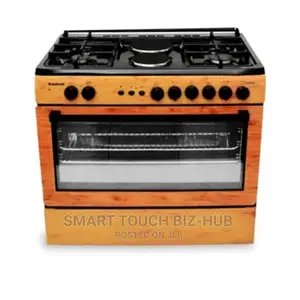 Scanfrost 4 Gas and 2 Electric Face Cooker 90*60 Wood
