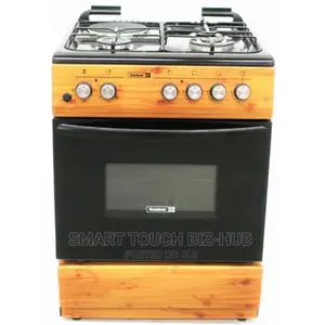 Scanfrost 3 Gas and 1 Electric Plate Cooker Wood CK6312