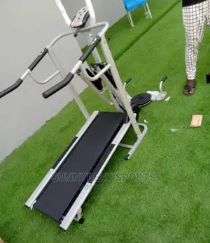 Manual Treadmill With Twister and Stepper and Push Up Stand