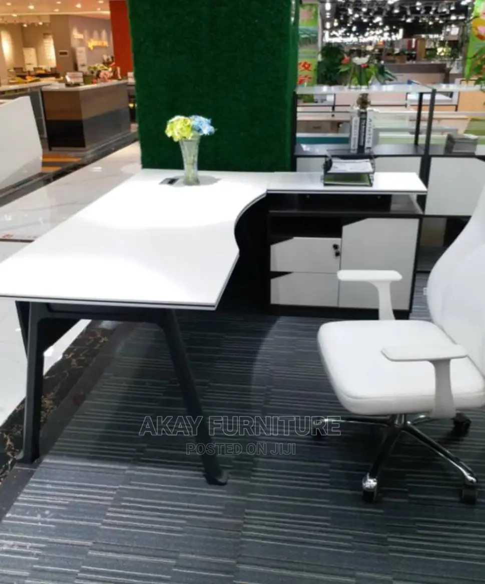 White Executive Table 1.6meters
