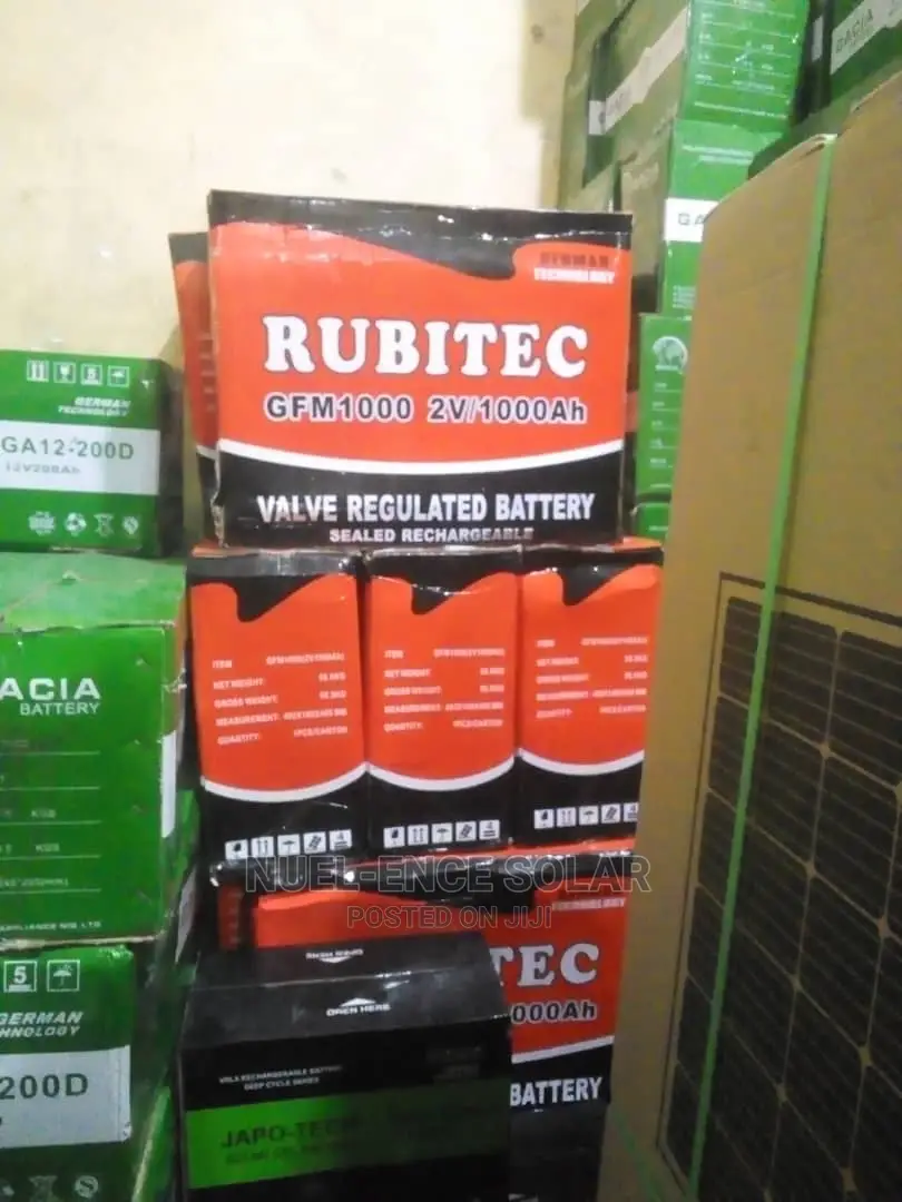 2v 1000ah Rubitec Battery