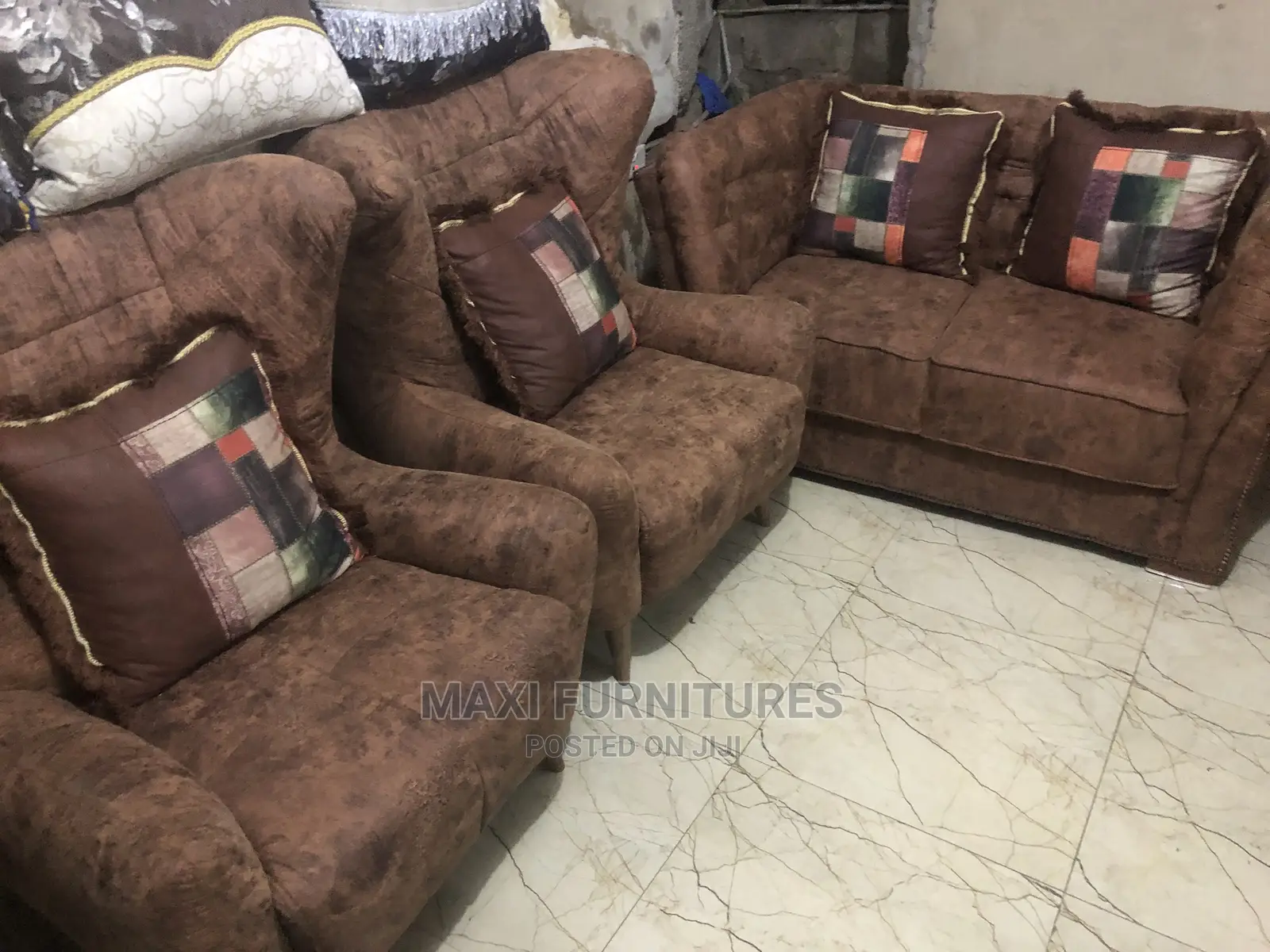 Complete Set of Leather Sofa