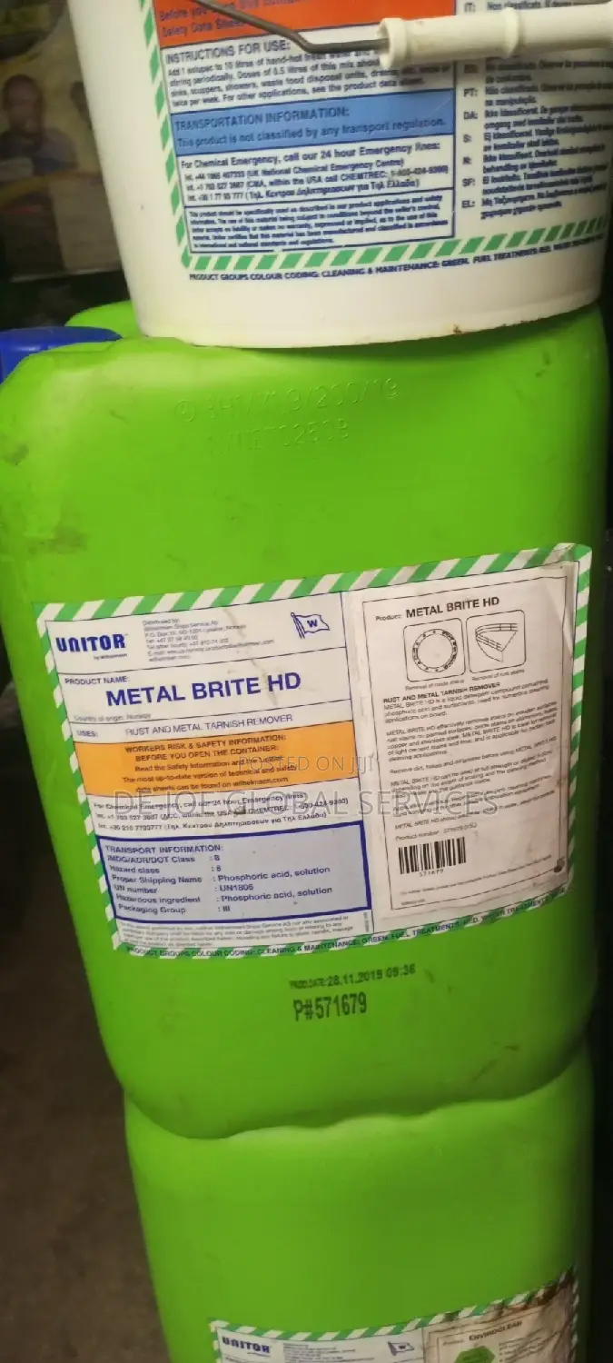 25ltrs Metal Bright Unitor Rust Remover