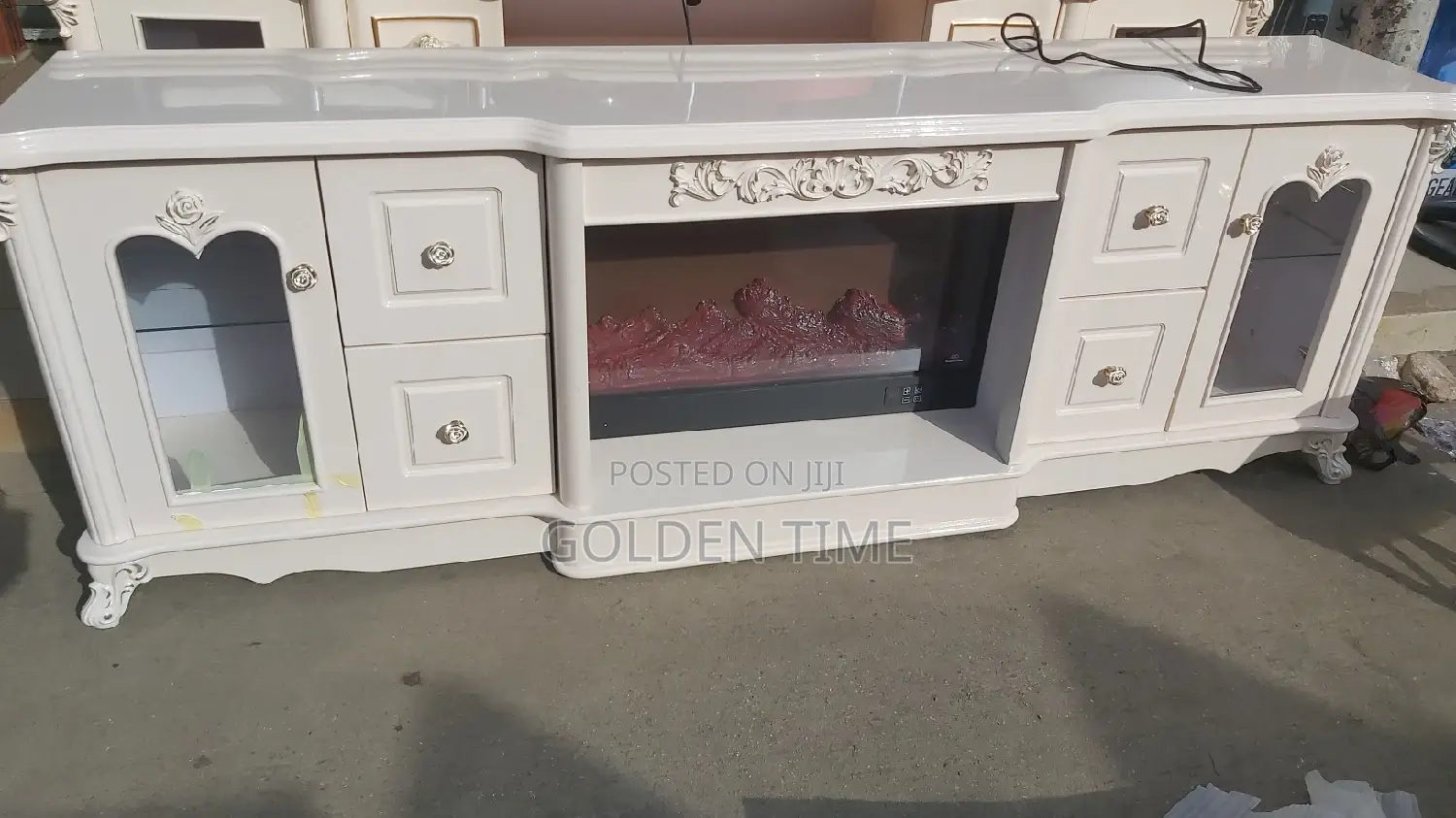 2 Meters Fireplace TV Stand