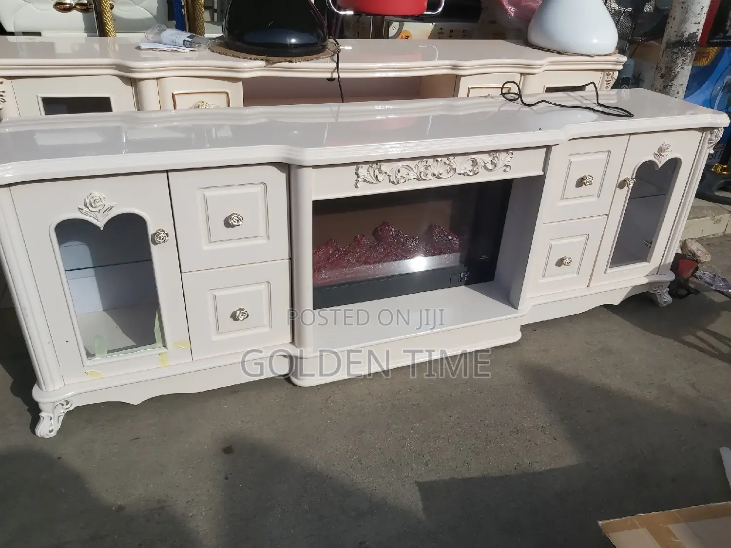 2 Meters Fireplace TV Stand