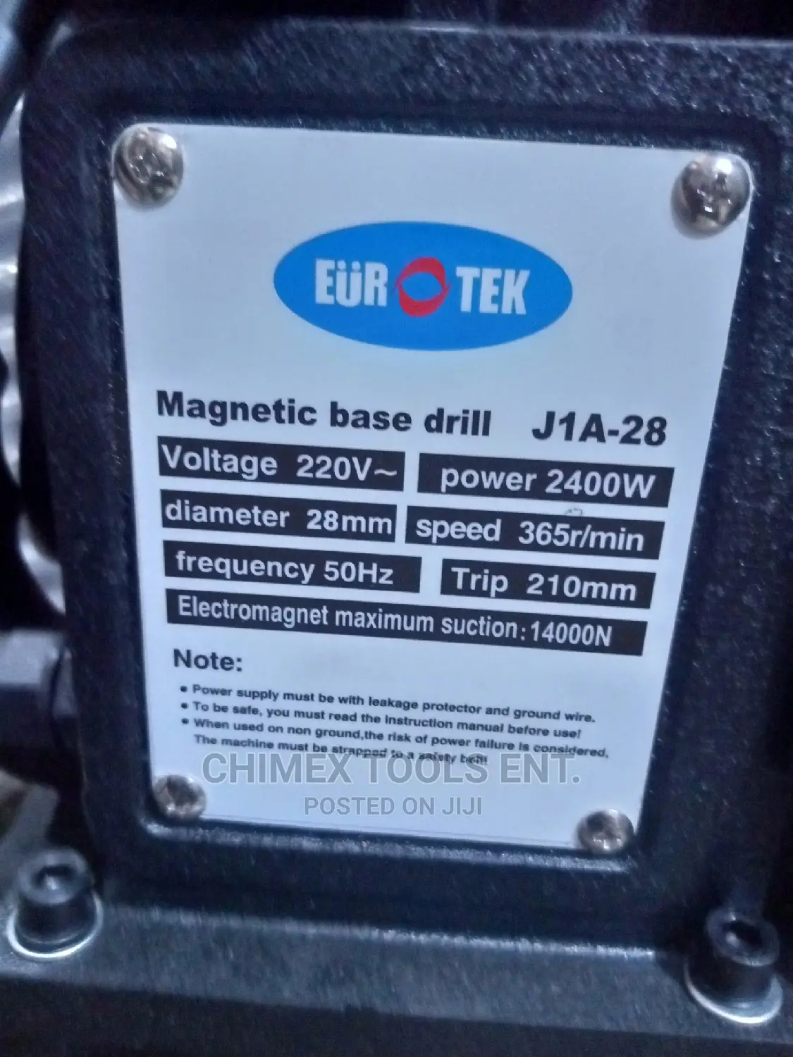 Electrical Magnetic Drill Machine 28mm