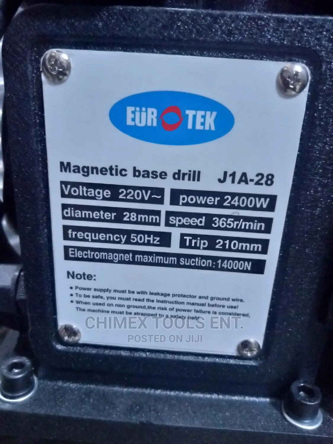 Electrical Magnetic Drill Machine 28mm