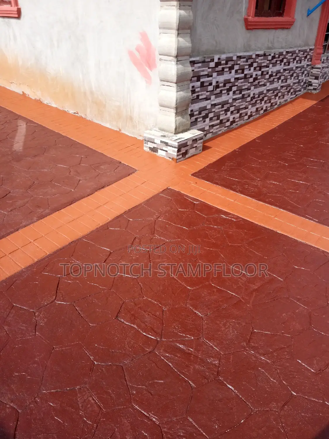 Concrete Stamp Floor Work
