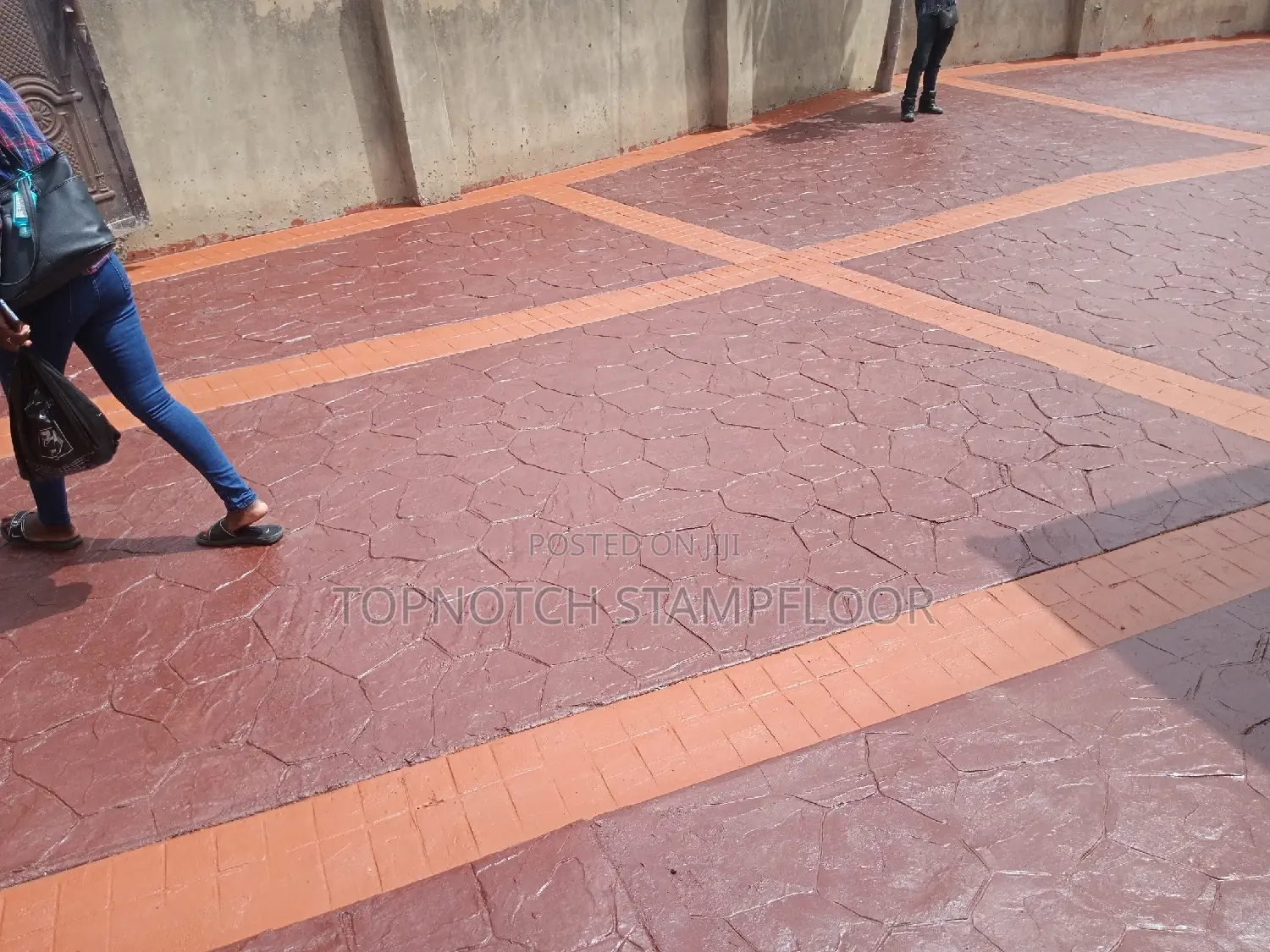 Concrete Stamp Floor Work