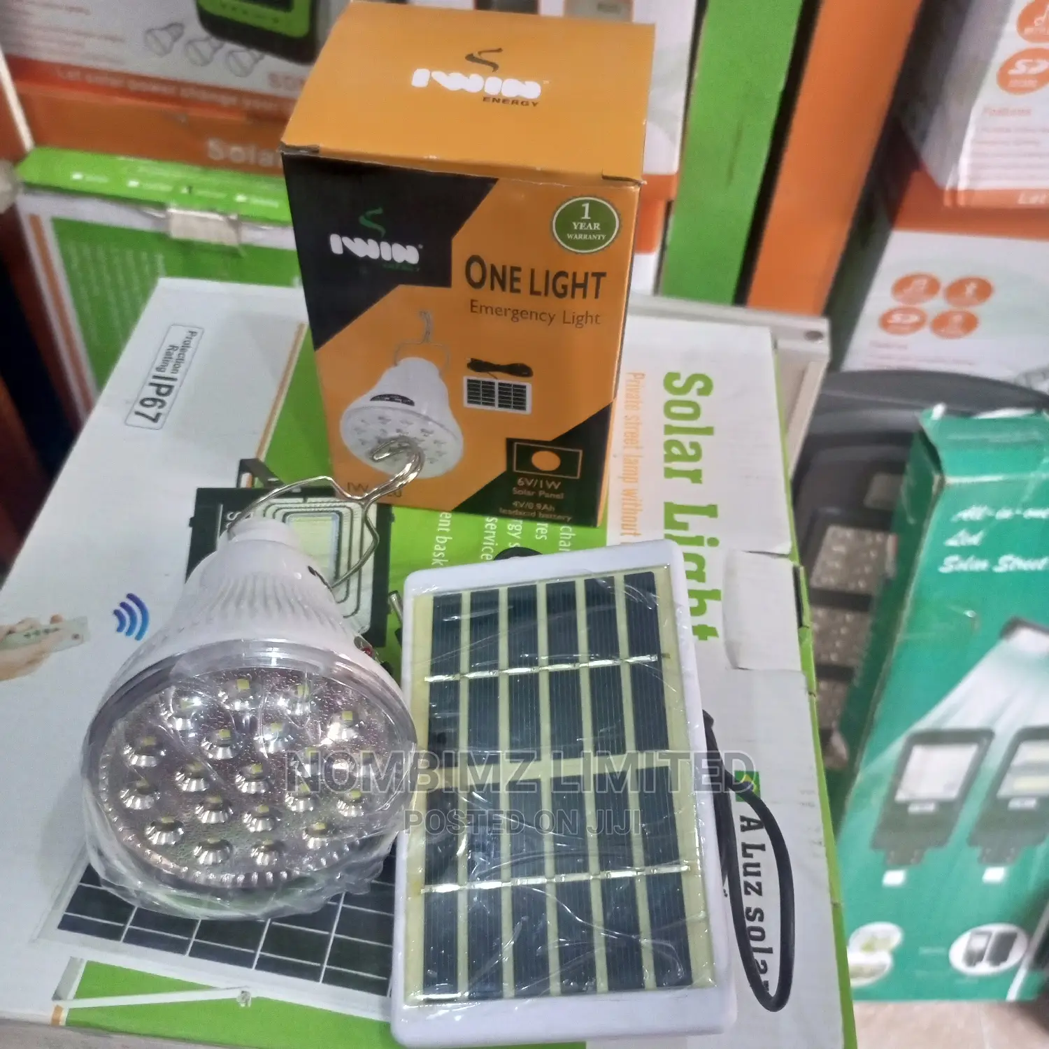 Solar Bulb With Separate Panel