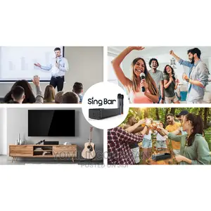 Pure Acoustics Sing Bar Bluetooth Karaoke Speaker W/Wireless