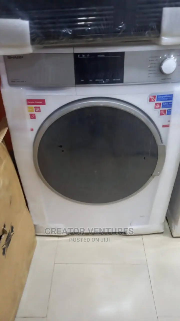 Sharp Washing and Dryer,8 Kg, Digital Led Panel,Low Voltage