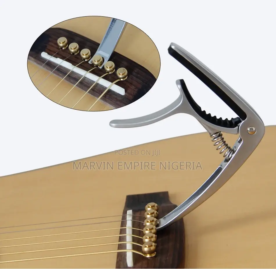 Six-string Professional Guitar Capo With String Pin Remover