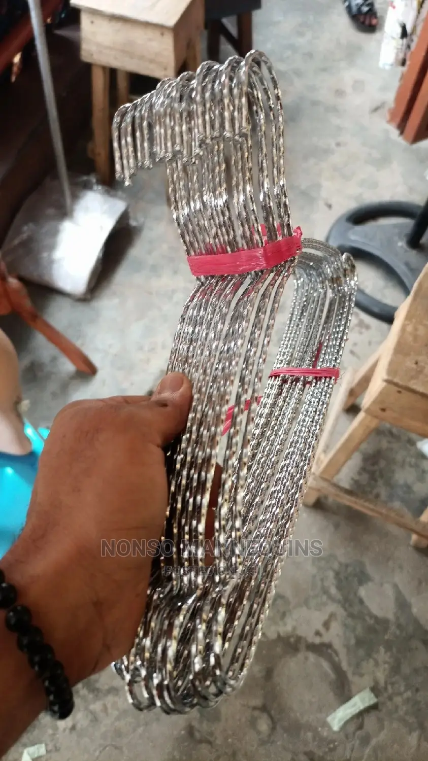 Twisted Stainless Clothes Hangers