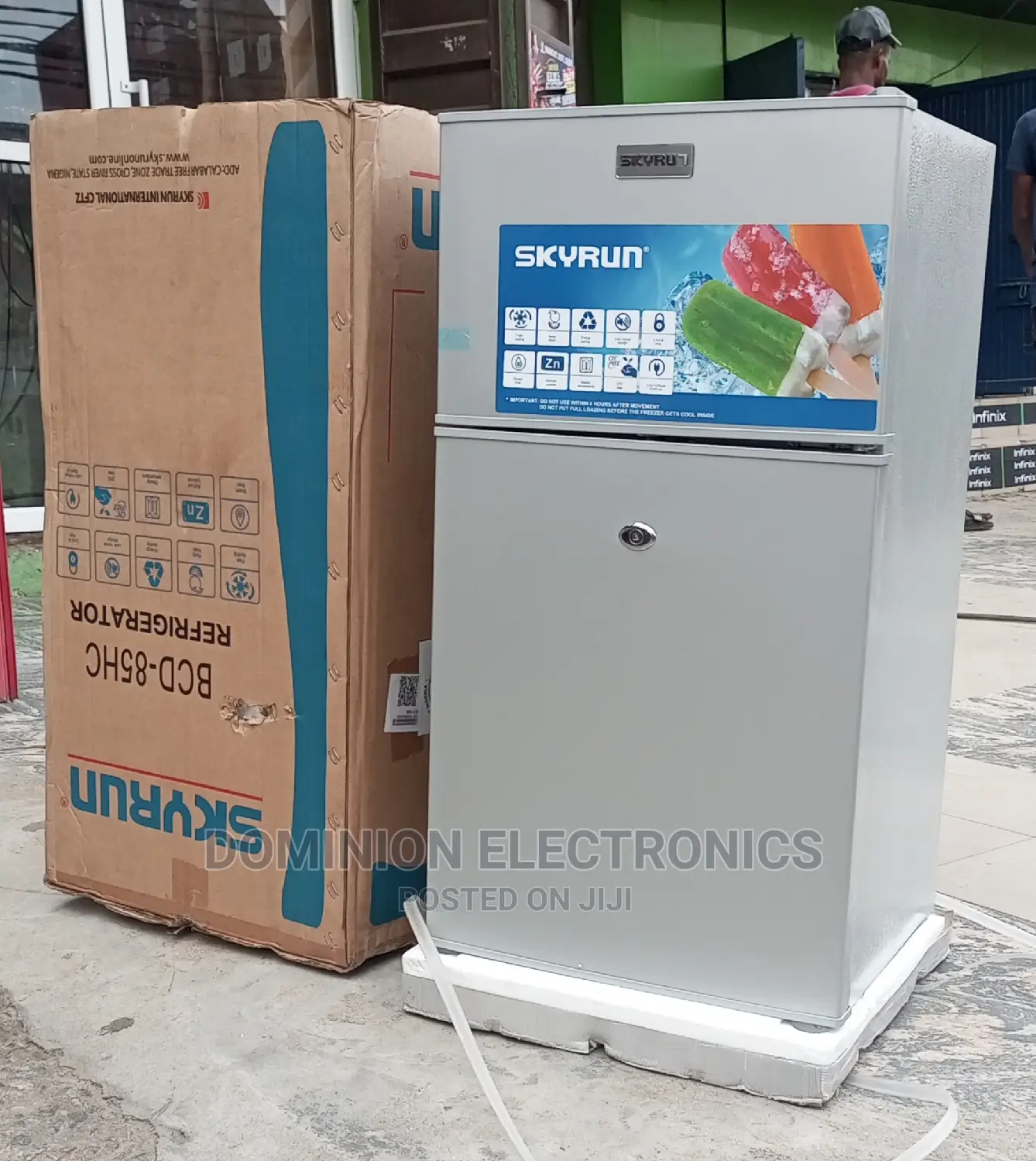 New Skyrun Double Door Refrigerator 70ltr Super Cooling 2yrs in Ojo