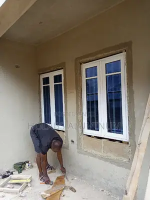 Window With Burglary and Blue Glass