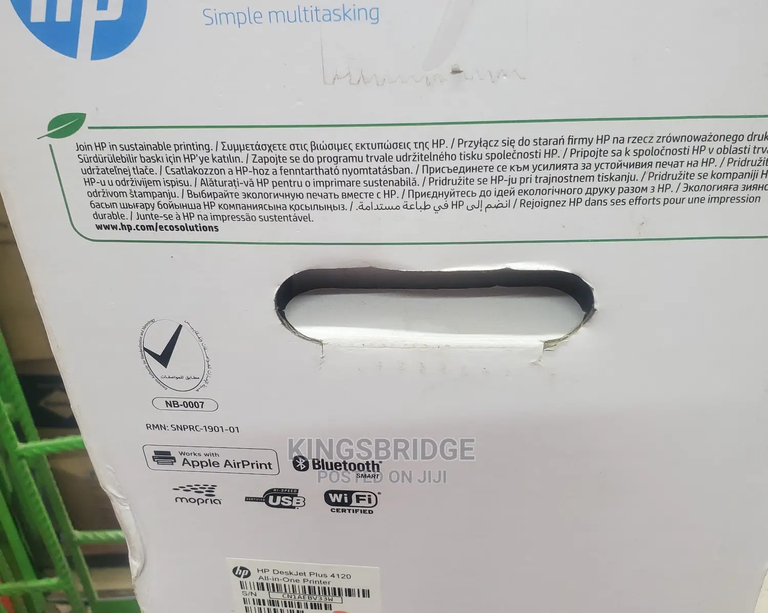 Hp Simple Multitasking Deskjet Plus 4120 Printer