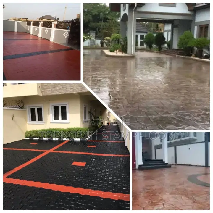 Concrete Stamp Floor In Unique Modern Way