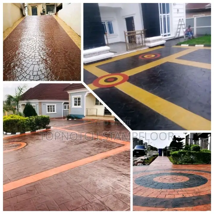 Concrete Stamp Floor In Unique Modern Way